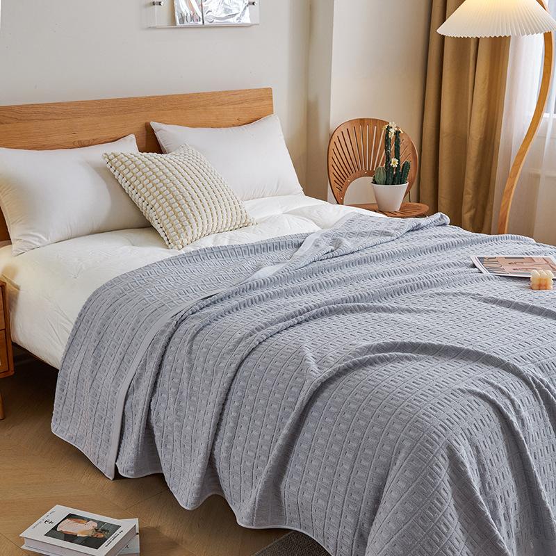 Cotton Retro Old-fashioned Throw Blanket Couch Towel Quilt Single Double Autumn Winter Thick Cover Blanket For Adult Sofa Bed Nap