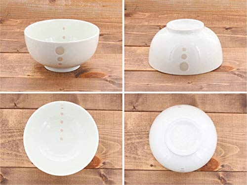 East Tableware: Polka Dot Okonomiyaki Donburi (Large) Set of 2, Japanese Style, Ramen Bowl, Large Bowl, Noodle Bowl