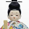 Hina Wooden Doll by Kotohoki Single Doll with Round Doll, Kanna, Tray, Natural, KTH-3201A2