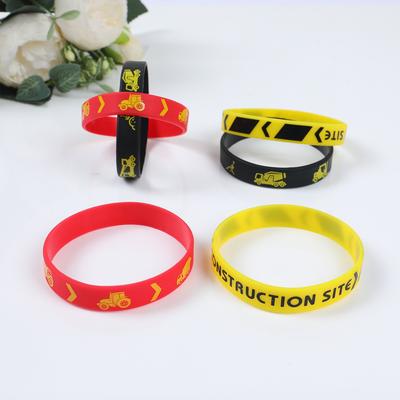 Construction Theme Party Favors Truck Silicone Bracelets for Boy Girl Construction Truck Birthday Baby Shower Party Supplies