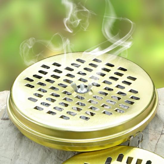 1/2/3Pcs Mosquito Coil Holders with Lid Hollow Design Heat-Resistant Outdoor Camping Fishing Mosquito Coil Incense Burner Case