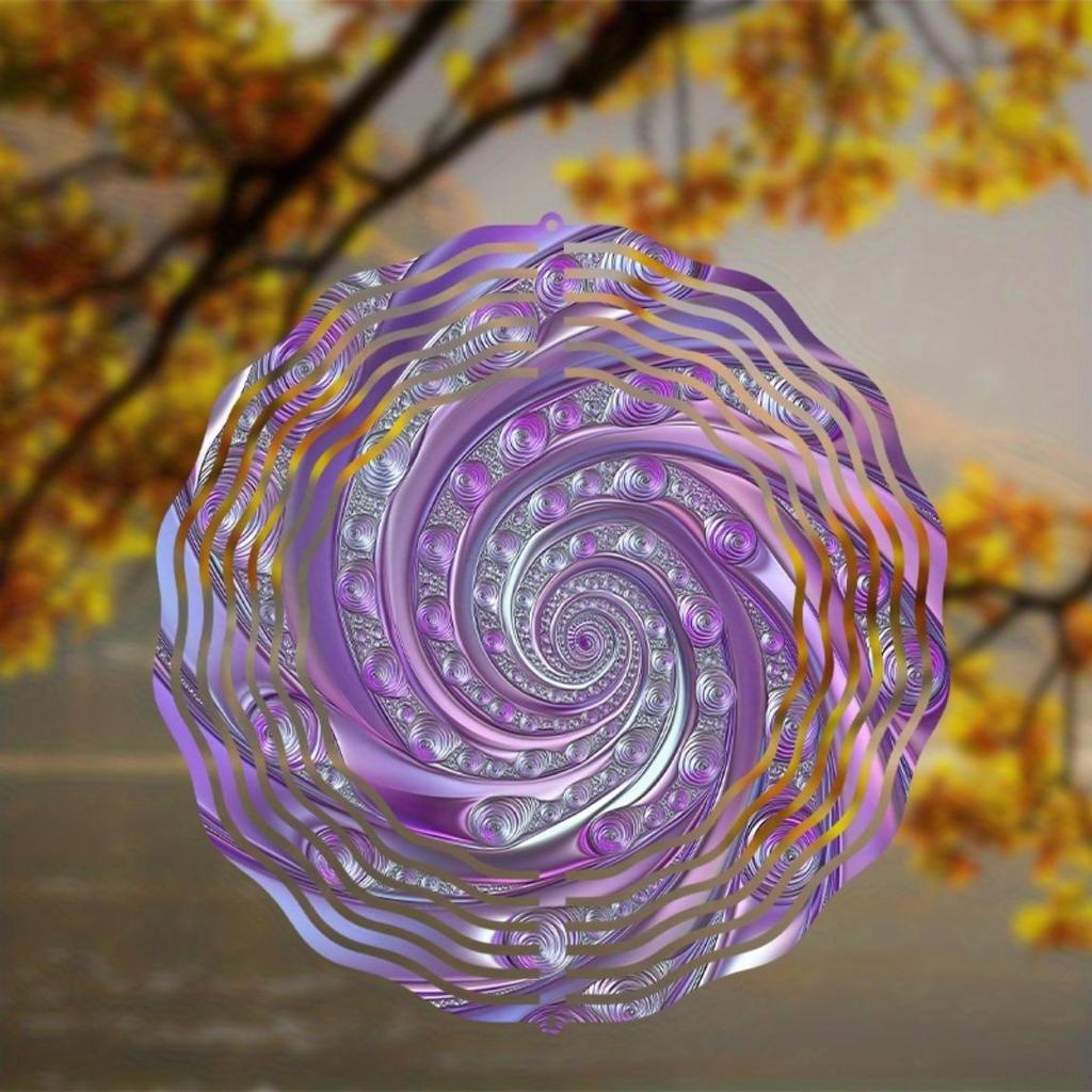 10 Zoll Hängender Windspinner für Außengartendekor Rotierendes Design mit 360°-Haken Einzigartiges Geschenk für Frühling und Sommer Rasenornament