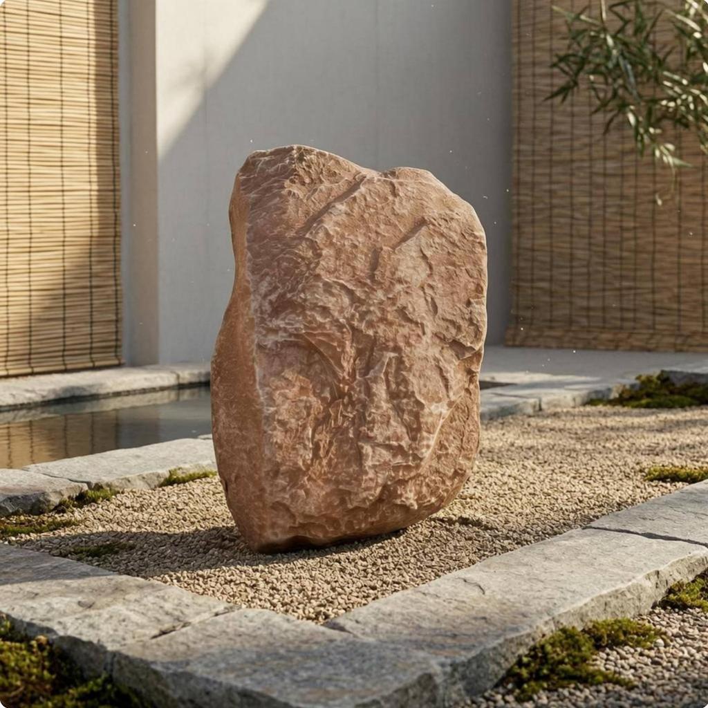 Roccia Artificiale Aspetto Realistico Finta Marrone