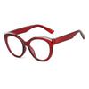 Floral Anti-Blue Light Cat Eye Glasses Frame for Women, European and American Fashion Cat-Shaped Frame, High-End Ultra-Light HD Reading Glasses
