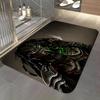 Monster Y-Yautja Floor Mat Soft Flannel Entrance Door Mat Non Slip Absorbent Bathroom Bedroom Floor Rug