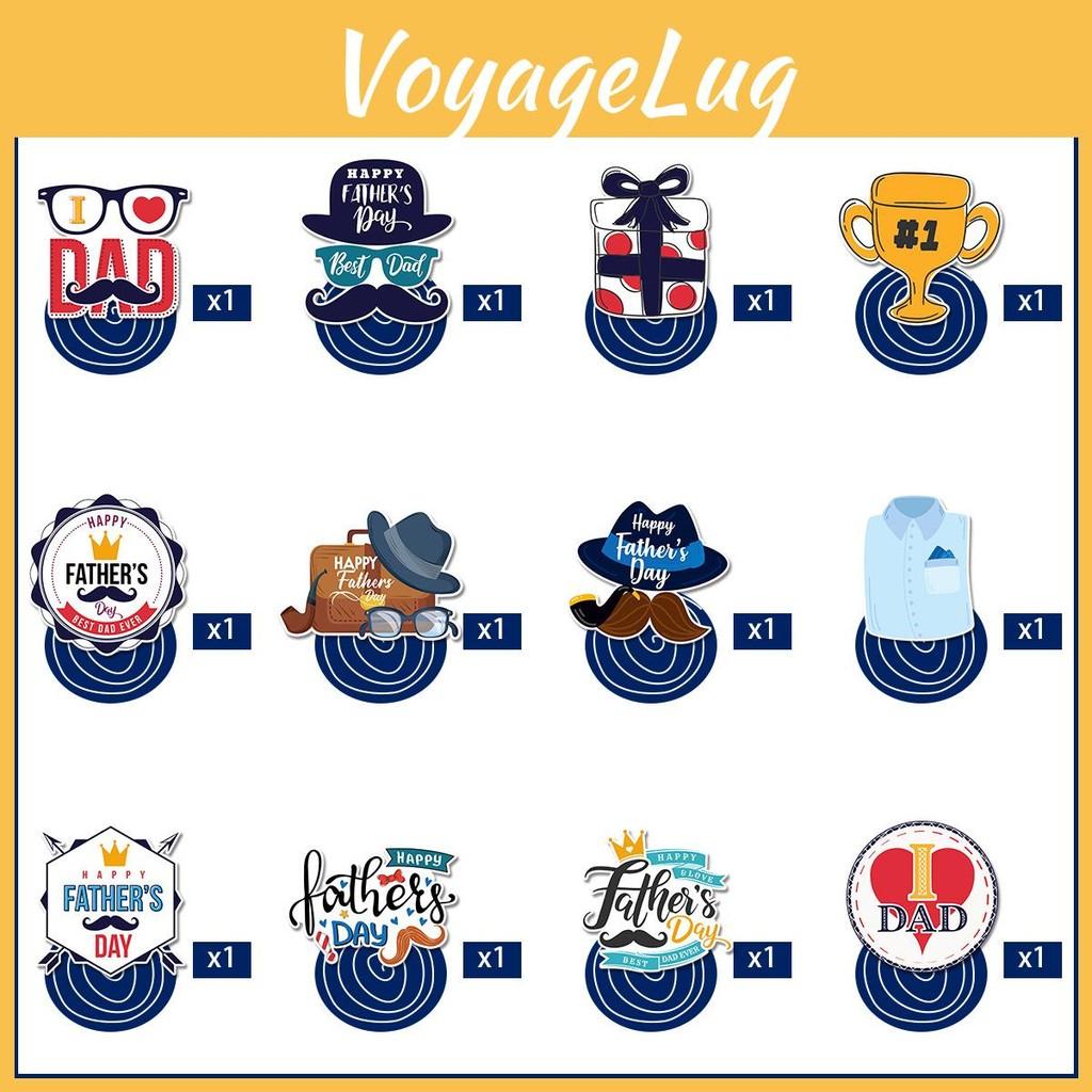 Theme Day Father Trophy Hat Gift Pattern Party Paper Hanging Decoration Pendant