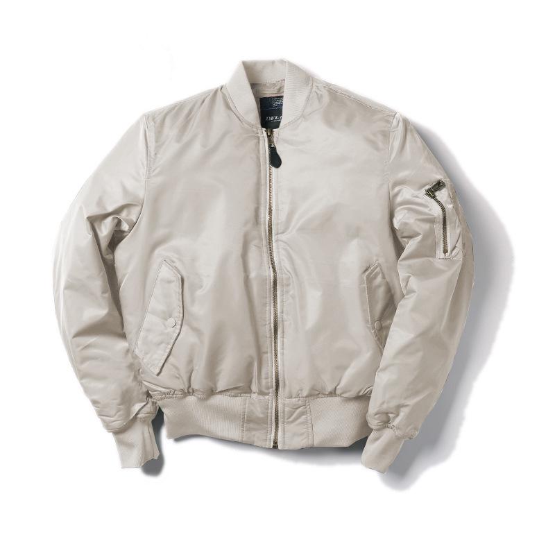 Giacca da pilota militare Normanlong MA1: Giacca da baseball Air Force classica da uomo, spessa, autunno-inverno