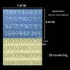 3D Letter Musical Note Number Nail Silicone Mold Diy  Nail Decoration Tools Nail Templates Manicure Design Tool Supplies