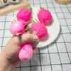 Dragon Fruit Squish Ball Gift Squishy Squeeze Stress Reliever Fidget Sensory Toy Simulation Fruit Food, Squeeze Balls For Kids