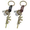 Electroplated Alloy Submachine Gun Keychain - Cultural Creative Gift Pendant