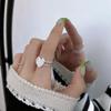 Su Chuang S925 Sterling Silver Heart Ring - Niche Design, Cold Style Texture, Light Luxury, High-End Index Finger Ring for Women.