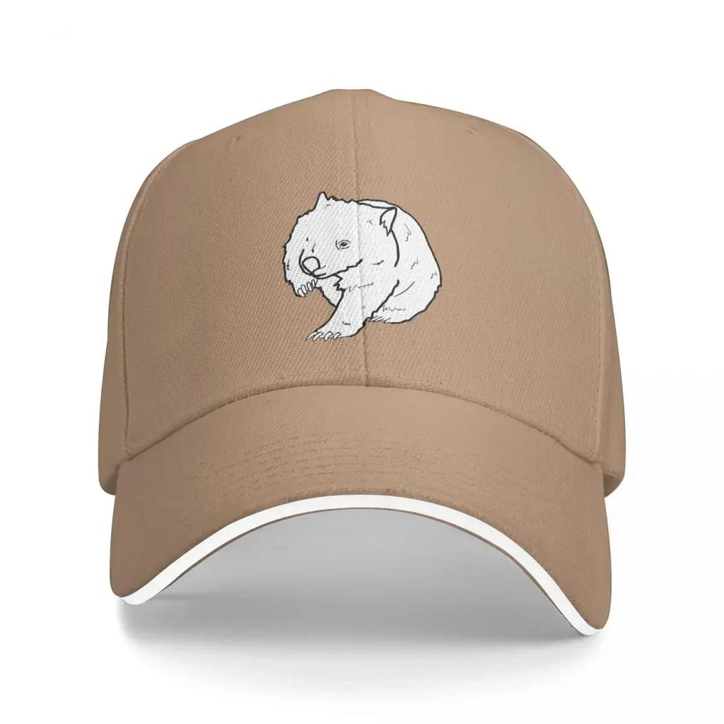 Australian Wombat Doodle Cap Casual Baseball Caps Adjustable Hat Hip Hop Summer Unisex Baseball Hats Customizable Polychromatic