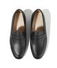 Firenze Atelier Flat Design Slim U-Tip Line Full Grain Penny Loafer 7100 [Black Fg]