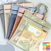 Nylon Mesh Zipper Pouch Transparent File Folder Bag Sorting Bag File Pocket  School Office Supplies