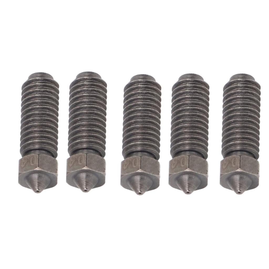 5Pcs Hardened Steel Nozzle 0.4mm for Kobra 3 3D Printer Replacement Parts Accessories