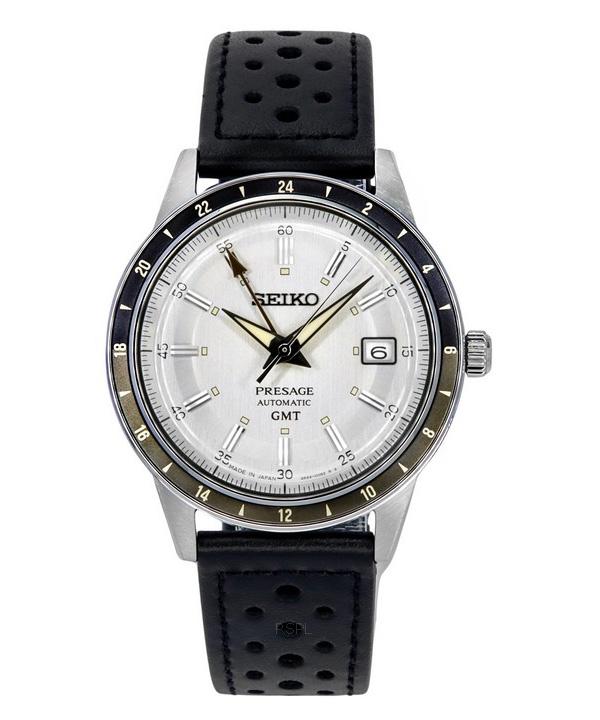 

Seiko Presage Style60 s GMT Ремешок из телячьей кожи с серым циферблатом Автоматические мужские часы SSK011J1 серый