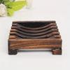 1Pcs Wooden Natural Bamboo Soap Dish Tray Holder Storage Soap Rack Plate Box Container For Bath Shower Plate Bathroom
