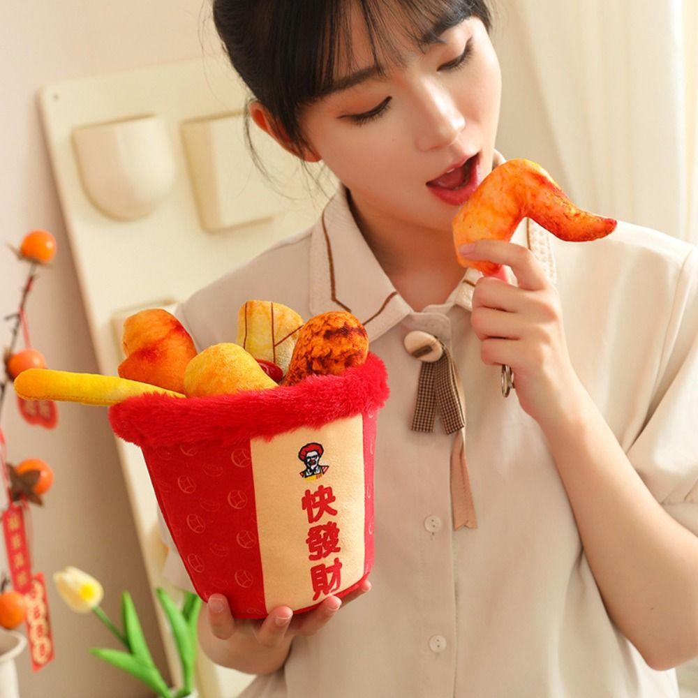 Meatballs Stuffed Plush Plants Pretend Cooking Hot Pot Skewers Stuffed Toys Birthday Gifts