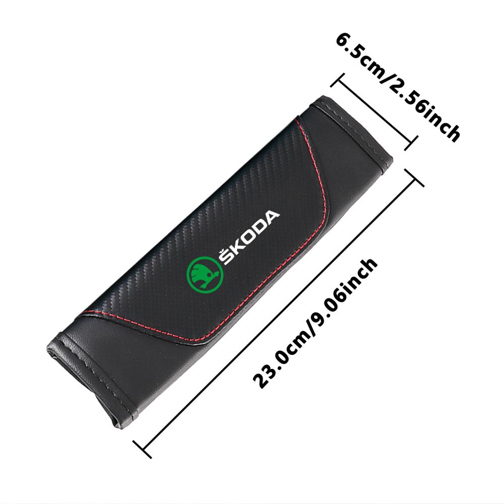 Car Seat Belt Cover Auto Cushion Safety Belts Shoulder Protection For Skoda Octavia MK2 MK3 2 3 A7 Fabia Karoq Kodiaq VII Rapid