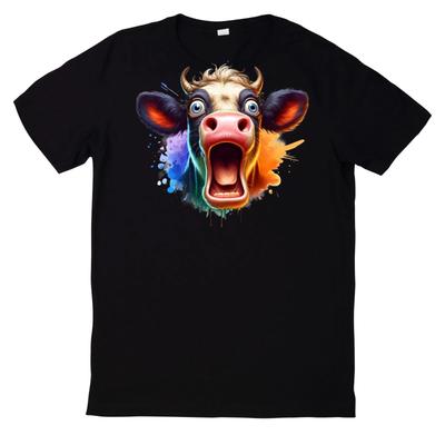 Cute Funny Animal Faces 100% Cotton T-shirt Mens Womens Tees Top-