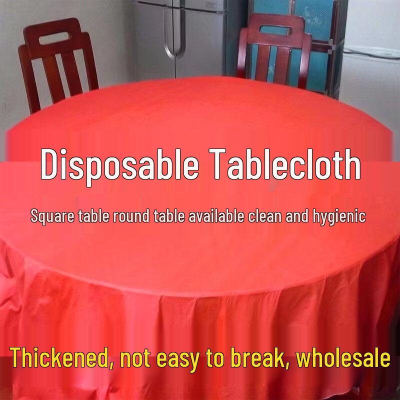 ZISIZ Extra Thick Disposable Plastic Tablecloth