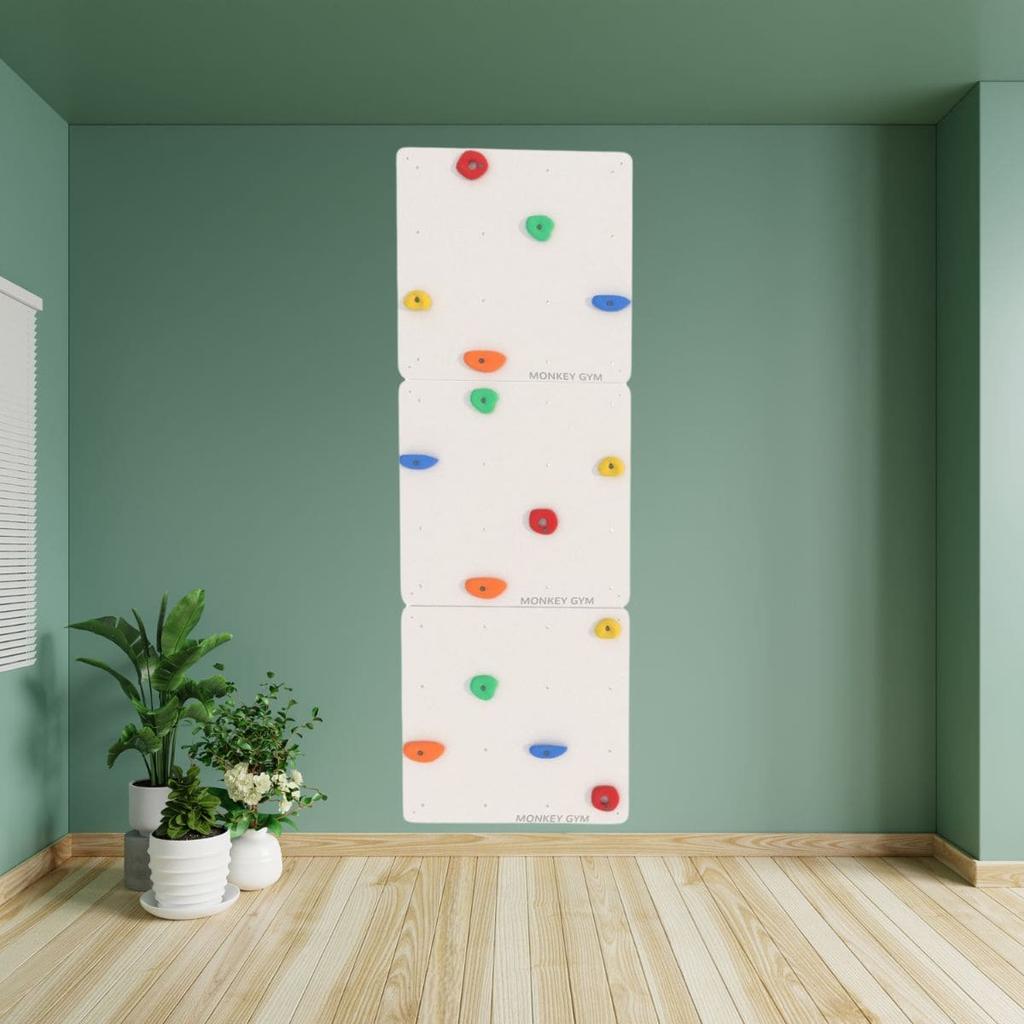 Climbing Wall Square 3 White - Coloured Grips