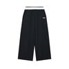Original Fashion Classic Retro Sports Casual Relaxed Versatile Comfortable Knit Pants Women Bottoms Black F51W629602FBK