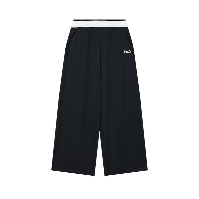 

FILA Original Fashion Classic Retro Sports Casual Relaxed Versatile Comfortable Knit Pants Women bottoms Black F51W629602FBK XL