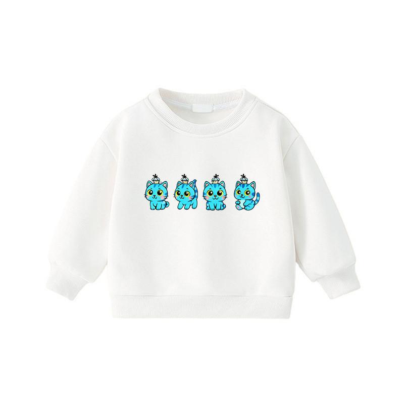 

Kids Girls Sweatshirt Fashion Cute Depry Kpop Hunters Rumi Zoey Mira Print Long Sleeves Top 110cm белый