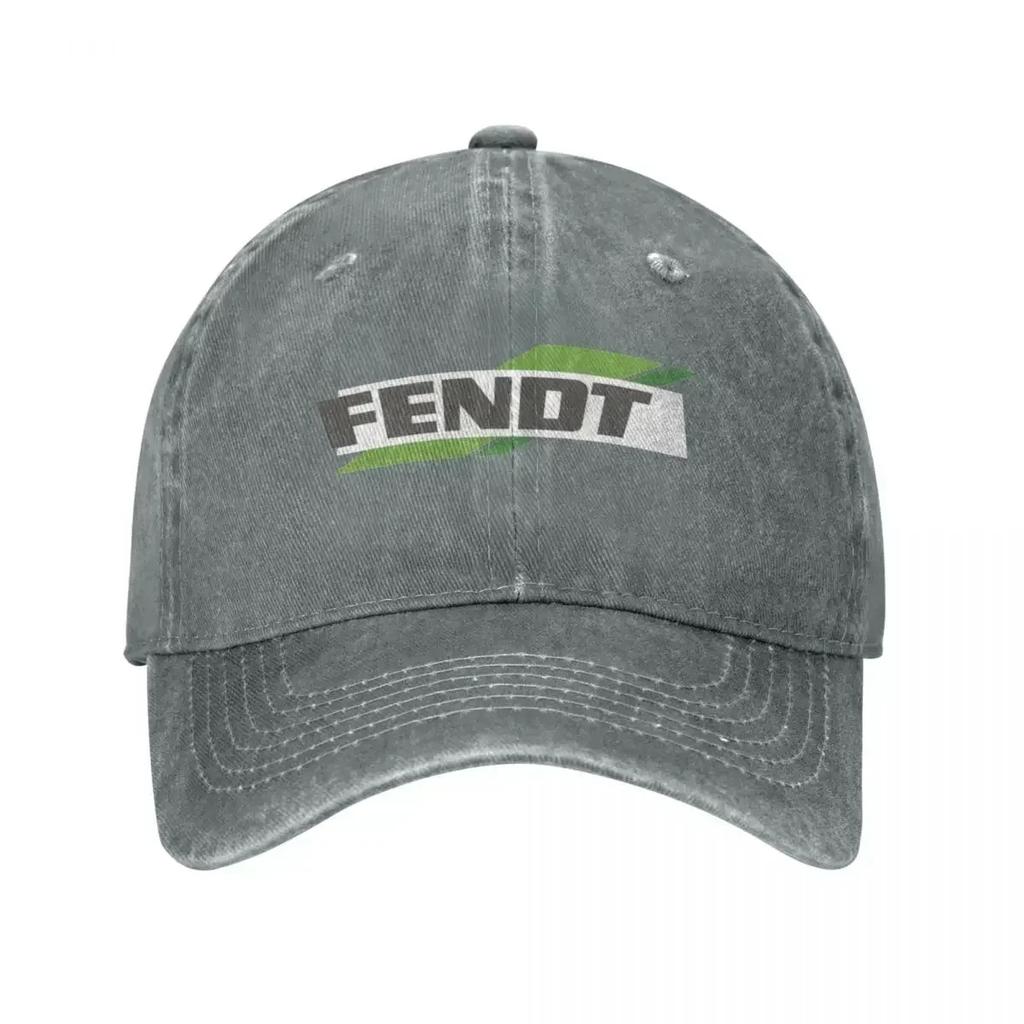 Fendt Baseball Cap Vintage Distressed Washed Snapback Hat Unisex Style Outdoor Running Golf Hats Cap