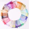 25/50pcs Organza Bag Jewelry Gift Bags Wedding Party Decoration Drawable Bags Christmas Packaging Pouches 7x9 10x15 13x18CM 50%