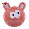Soft Short Plush Cat Toy Ball Toy, Catnip Chew Cute Embroidered Face, Fun Play Accessory Stuffed Kitten Teething for Indoor Cats Biting Patting