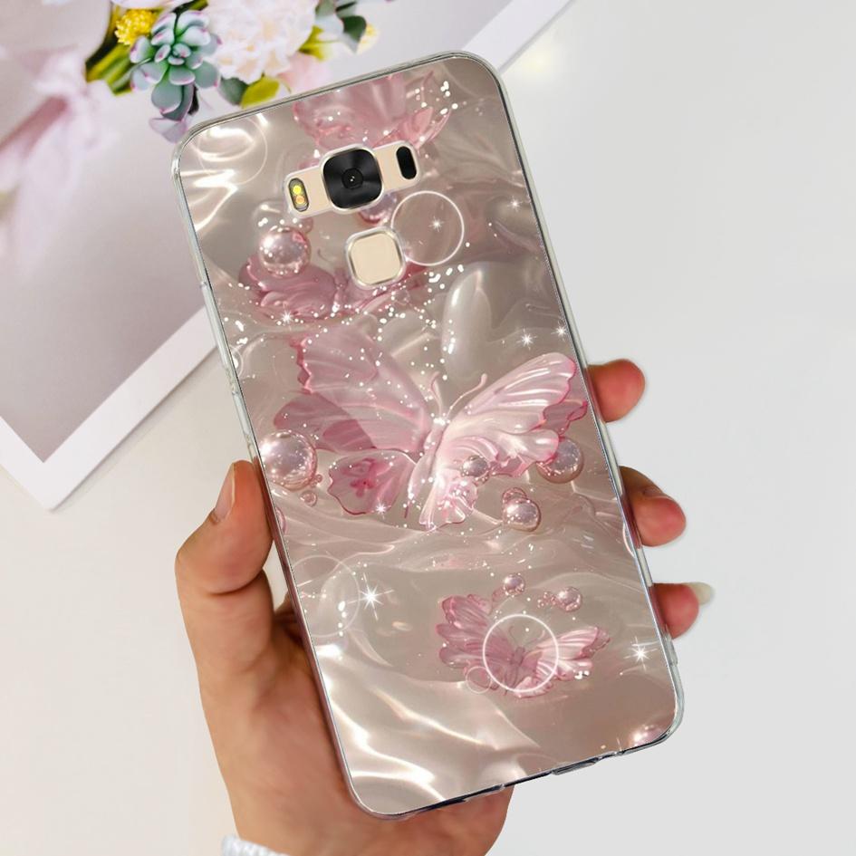 For Asus ZenFone 3 Max ZC553KL Case Popular Flower Butterfly Soft Silicone Phone Cover For ASUS X00DD X00DDA XOODD ZC553KL Funda