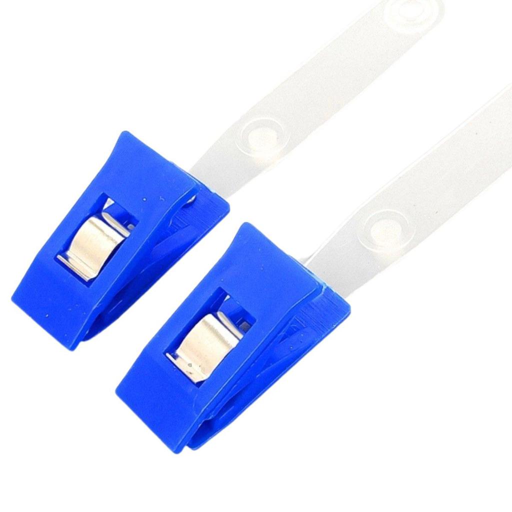 Portabadge in Metallo e Plastica con Clip per Tessere di Identificazione ed Etichette Prezzo