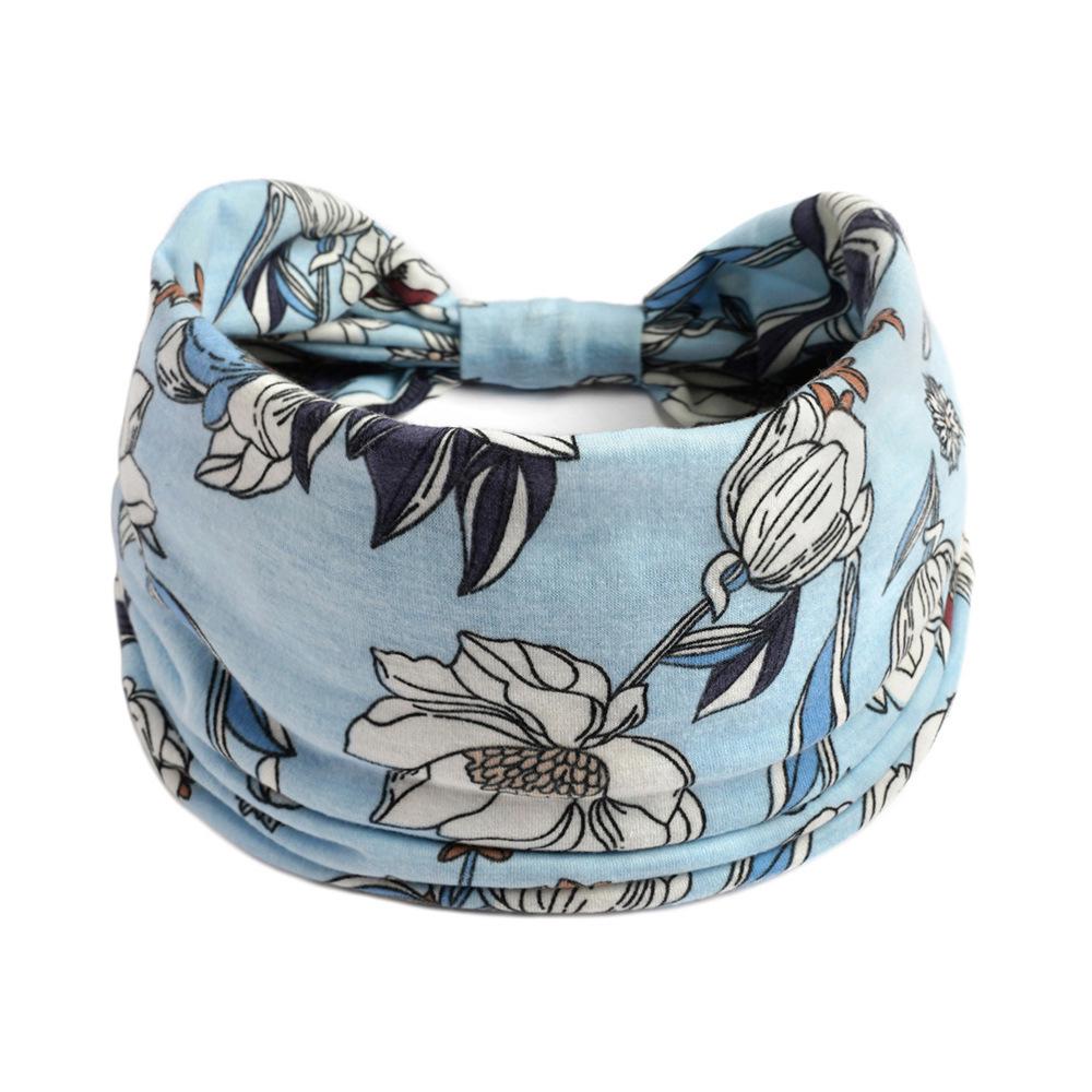 Böhmisches Yoga Stoff Stirnband: Schweißabsorbierendes, elastisches Baumwoll-Sportstirnband für Damen