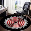 1pc Saw Blade Chainsaw Office Round Area Rug, Under Office Chairs Bedroom Living Room Home Decor, Room Deco, Available In Various Sizes