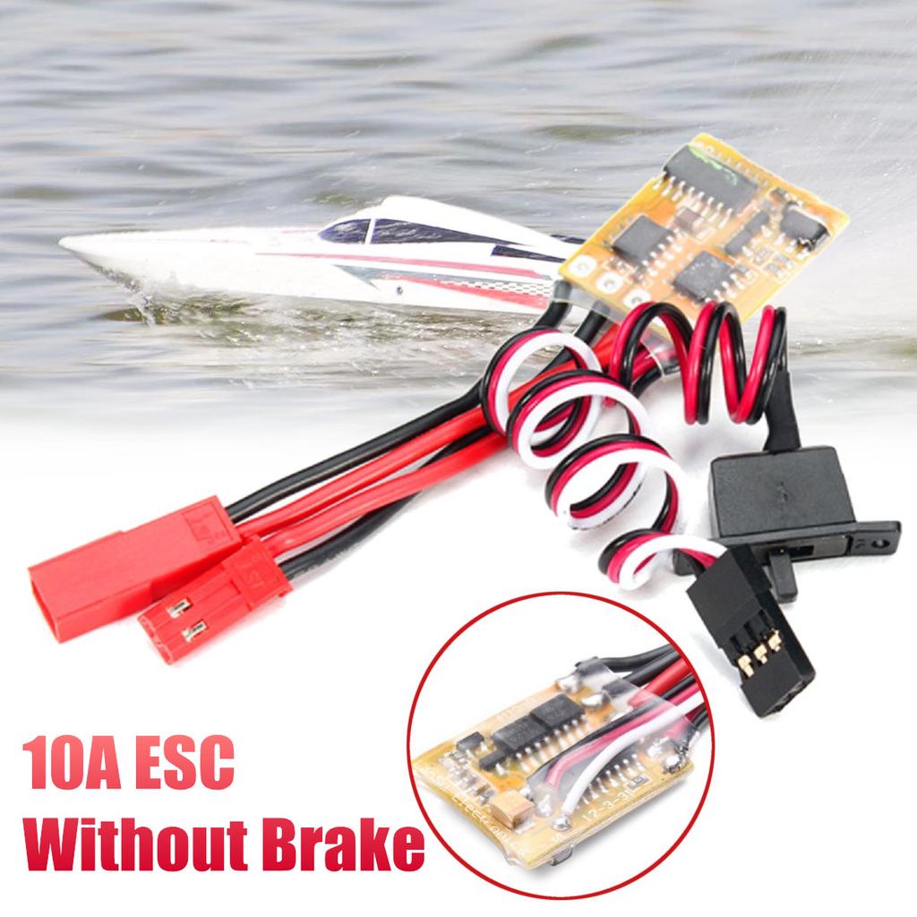 Buy 10A ESC Brushed Speed Controller For RC Car And Boat Without Brake at affordable prices