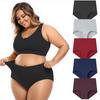 High,waisted Cotton Women's Underwear With Control And Hip Lifting