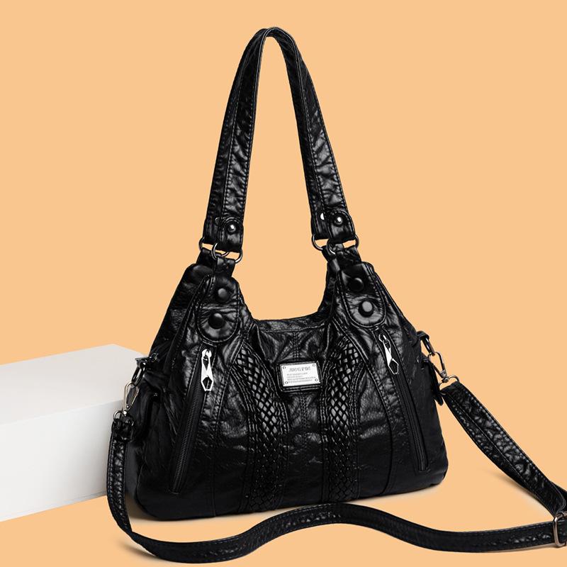Hot-selling women's bags New version women's tote bags Large capacity handbags Women's rivet woven shoulder bags
