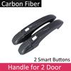 Car Black Carbon Fiber Door Handle Cover Exterior For Renault Arkana Samsung XM3 Megane Conquest ~  Car Accessories