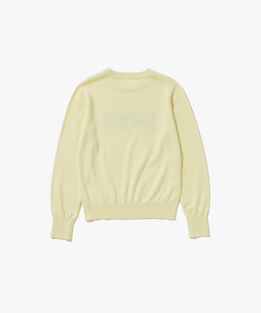 PLAC WOMEN Classic Jacquard Logo Knit Ivory