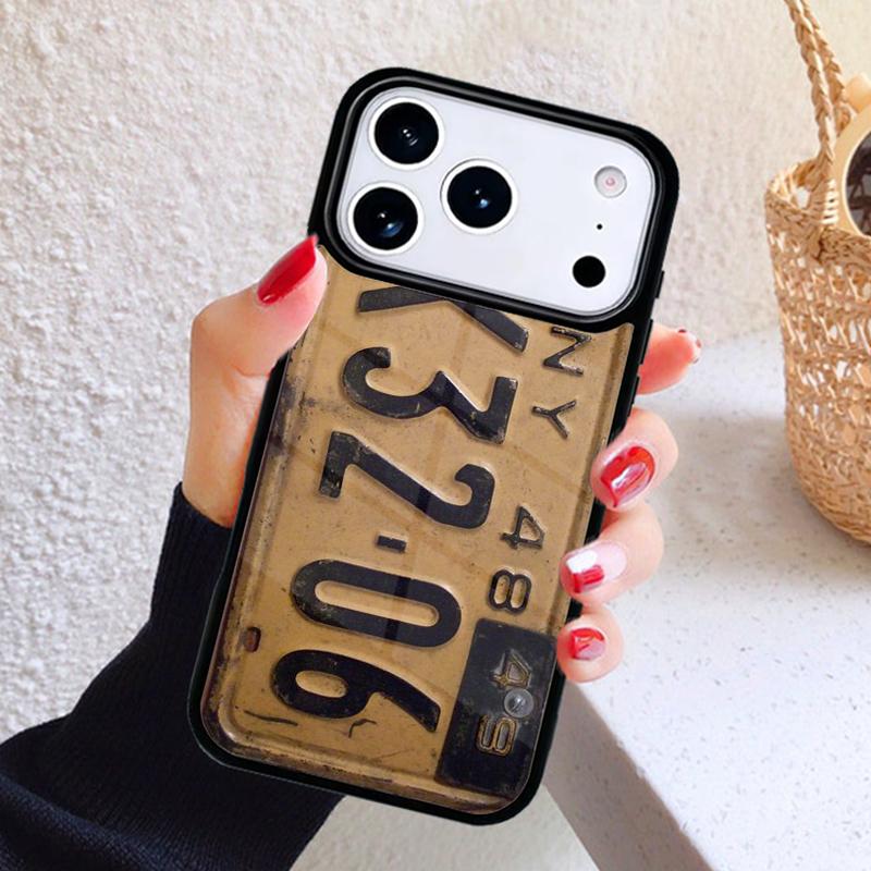 USA LICENSE NUMBER PLATES Phone Case For iPhone 17 Air 16 15 14 13 12 11 Pro Max Plus iPhone 13 mini