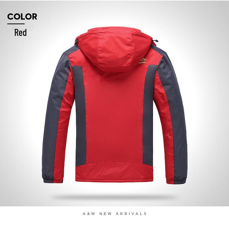 Men's 2025 Autumn/Winter Plus Size Thick Fleece-Lined Warm Cotton Jacket for Middle-Aged