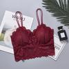 Lady Sexy Lingerie Corset Lace Floral Bralette Padded Bra Camis Underwear Wire Free Sheer Lace