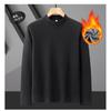 Mens Thick Fleece Sweatshirt Stand Collar Long Sleeve Casual Warm Top