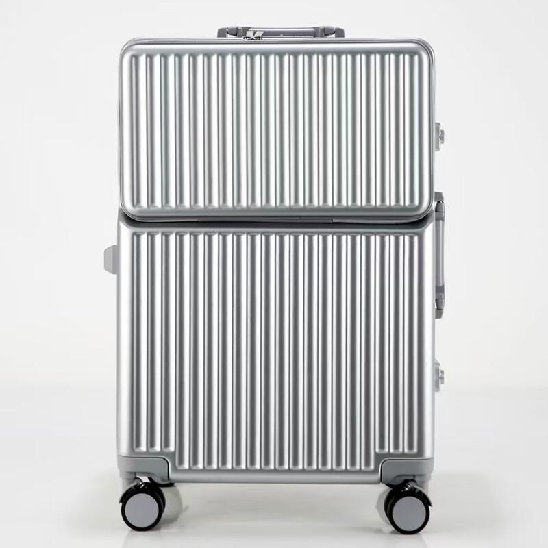 KINGSGEAR Front-Opening Aluminum Frame Luggage