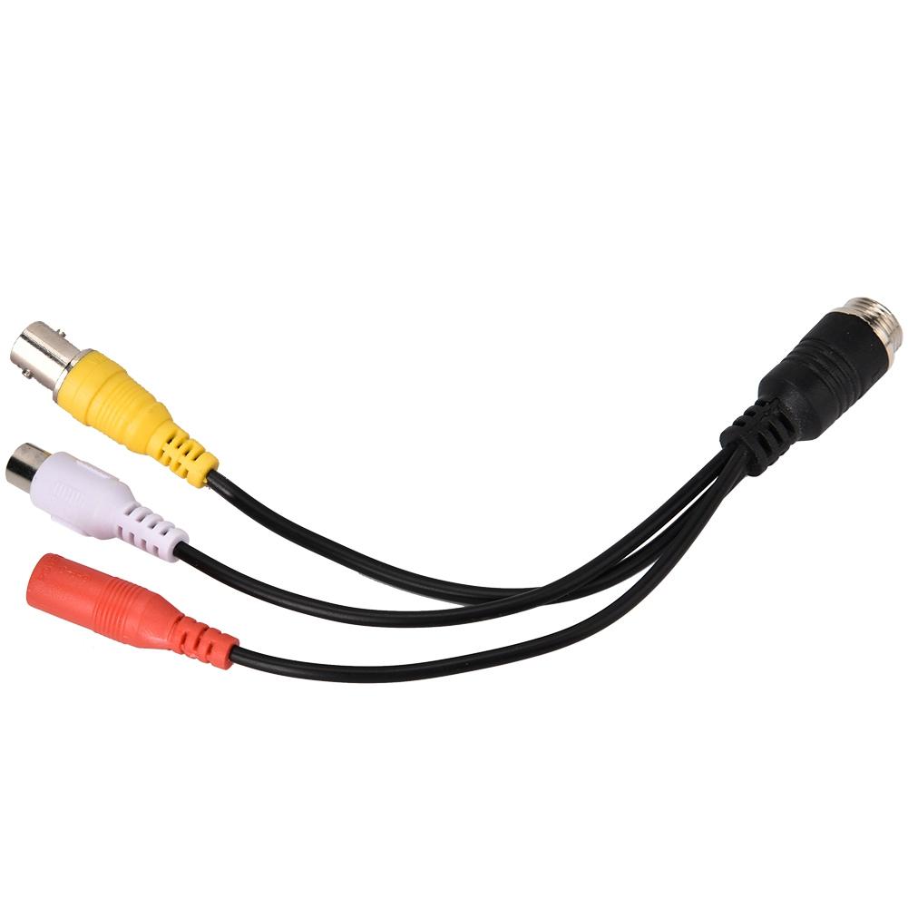 Car Video Recorder Extension Cable Air Head Male to BNC AV DC Female Monitor Adapter