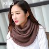 Fall Winter Warm Fashion Women Solid Color Pullover Neckerchief Knitted Scarf