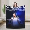 M. Pokora Pyramide Tour Concert Blanket Warm Soft Plush Throw Blanket For Couch Chair Sofa Bed Flannel Bedspread Bed Cover