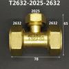 Brass Compression Tee Pex 1216/1418/1620/2026/2632 Pipe Fitting Equal Reduced Aluminum Plastic Pipe Fittings for Floor Heating